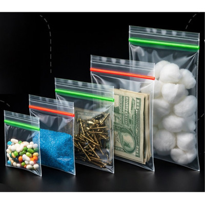 GRIP SEAL BAGS Selbstwiederverschließbar Klar Polyethylen Poly Kunststoff Druckverschlussbeutel Größen