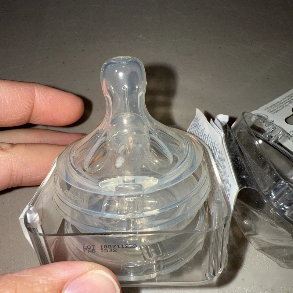 Avent Phillips NATURAL Recién Nacido Flujo Aire Flex Silicona Suave 0+ Meses Pezones Foto 4 de 4