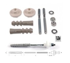 Wash Hand Basin Kit Installation Set Galvanized Steel Fixing Kit. M8 x 120mm 