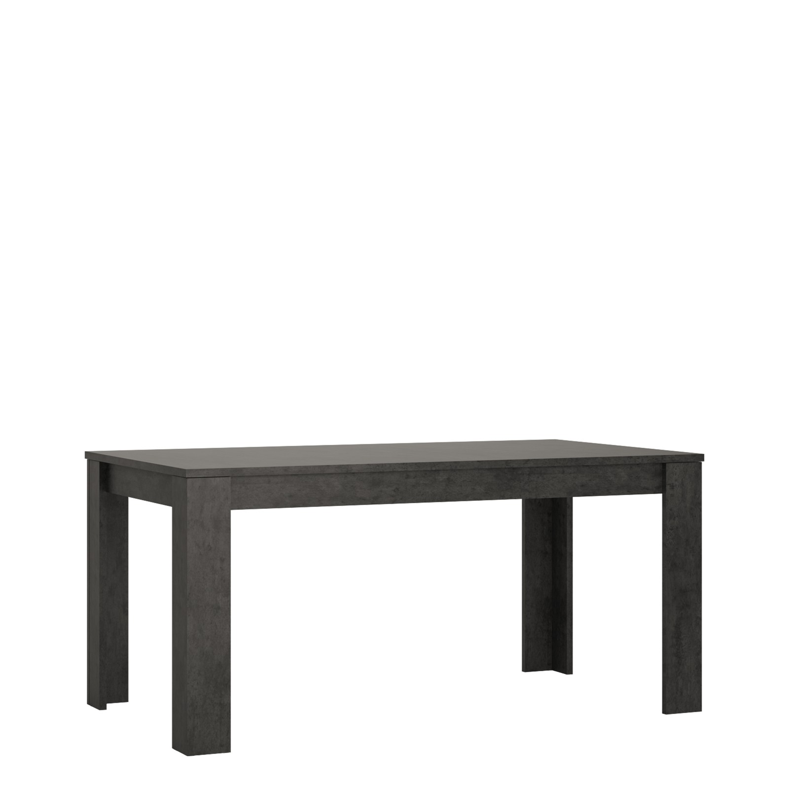 Slate Grey Extending Dining Table - Seats 6-8, Modern Wooden Table, 200cm