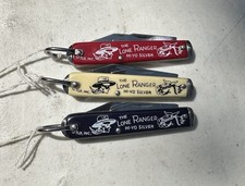 The Lone Ranger Hi-Yo Silver Pocket Knife; Novelty Knife Co (Set Of 3)