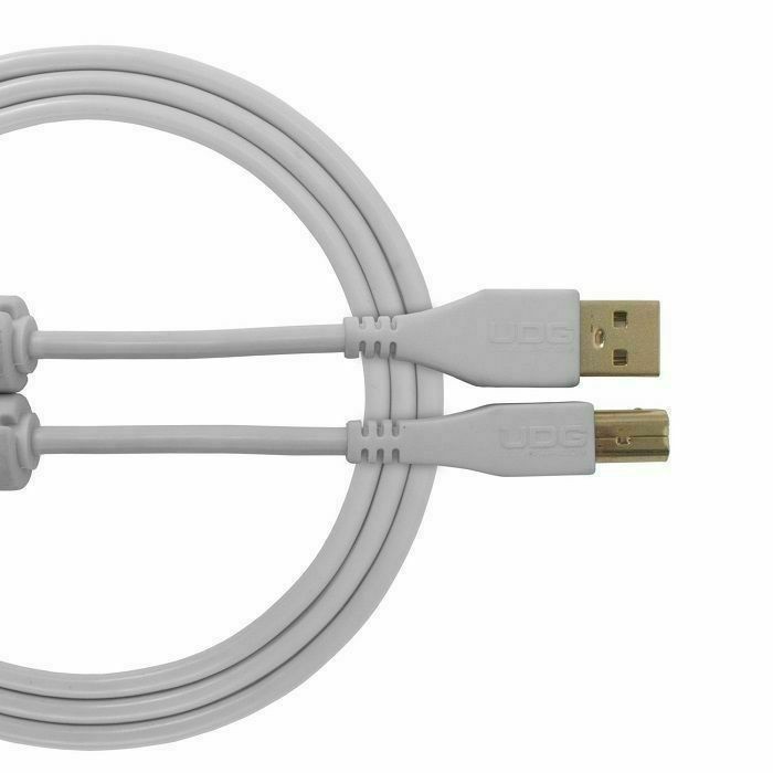 UDG Ultimate Straight USB-A To USB-B 2.0 Audio Cable (white, 3.0m)