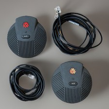 Set of 2 Polycom External Microphone Pods SoundStation EX 2200-00698-001