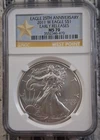 2011 -w  American Silver Eagle MS-70 NGC 25th Anniversary