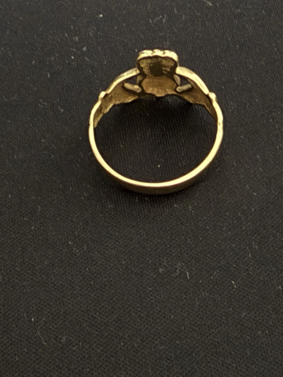 Claddagh Celtic Ring Solid Real 10K Yellow Gold S… - image 6