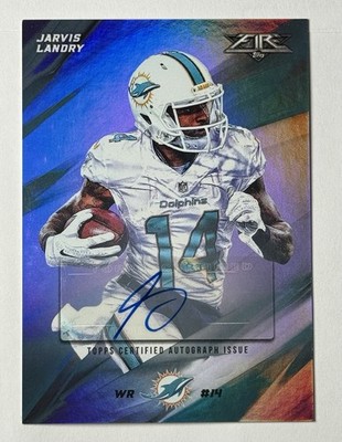 2015 Topps Fire - Jarvis Landry #58 Purple Foil Autographs #'d /75