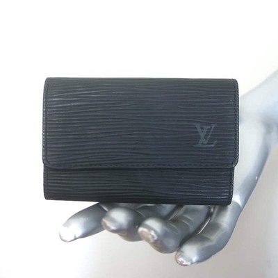 Louis Vuitton Epi Leather Multicles 6 Key Holder Case Black