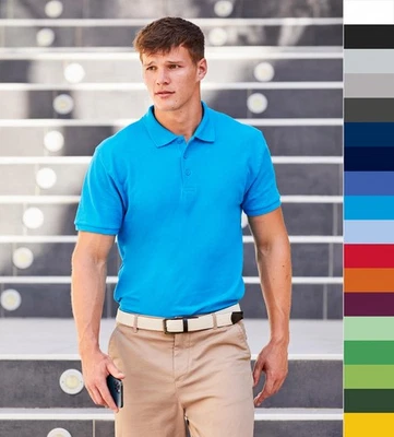 5er Pack FRUIT OF THE LOOM Herren Premium Poloshirt Öko-Tex S-3XL 63-218-0 NEU - Bild 1 von 4