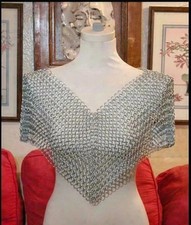 Chainmail Collar Metal Aluminum Chainmail Jump Ring Shoulder Cosplay Costume