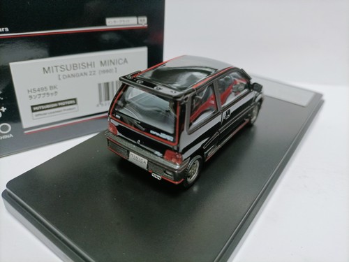 1:43 Hi Story Mitsubishi Car Model Mitsubishi Minica Dangan ZZ 1990 Black - Picture 3 of 5