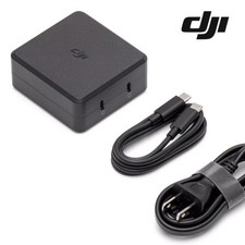 Original DJI 100W USB-C Power Adapter  Dual Port Fast Charging for Mavic 3/Air 3