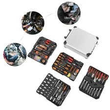 187pcs Mixed Hand Tool Kit Trolley Case Tool Box Set Household Hand Tool Kit