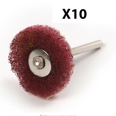 Finishing Bit Abrasive Buffs 240 grift fit Dremel 512E 511E 428 Brush polishing