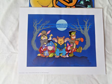 Disney Store Exclusive Winnie The Pooh Luminous Halloween Lithograph Print (B)
