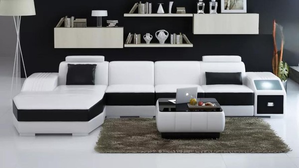 Wohnzimmer Ledersofa Couch Garnituren Sofa Ledersofas Wohnlandschaft Ledercouch-image