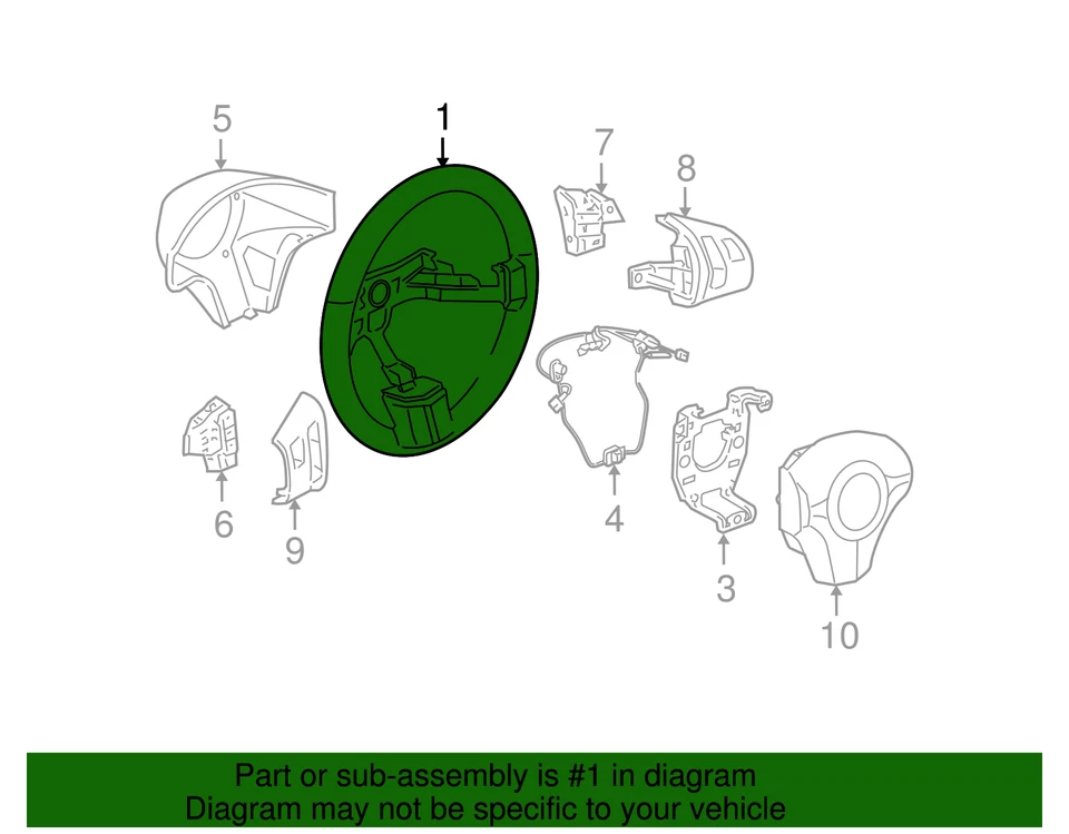 Volante GM 25816510 genuino Foto 3 de 3