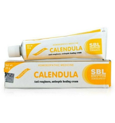 SBL Homoeopathic Calendula Ointment 25gm x 2 /Burns Cuts Wounds Ulcers Skin Care