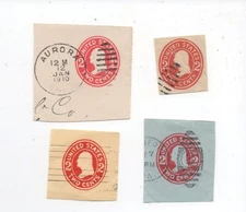 United States used cut square U411-14