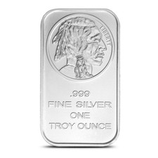 1 oz SilverTowne Buffalo Silver Bar (New) 98.69 per troy oz