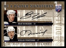 2006-07 BAP Signatures Duals Brad Richards/Ruslan Fedotenko Auto #D-RF