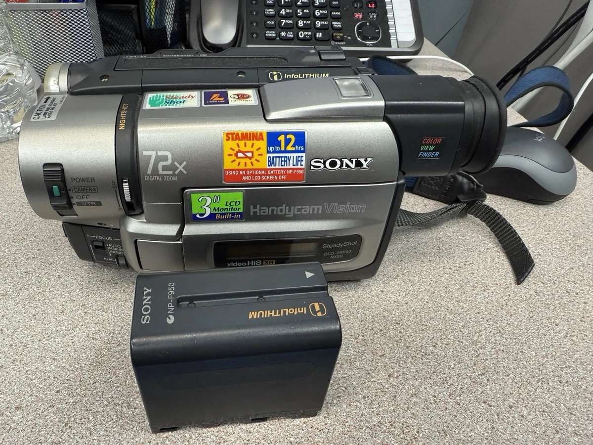 Sony Handycam 72x MiniDV ビデオカメラ本体 Sony Handycam 72x Digital Zoom Hi8 Camcorders for sale | eBay