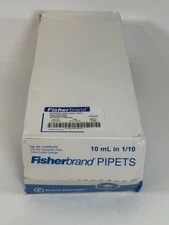 (100/Pk) FISHERBRAND 10mL in 1/10 Glass Serological Pipets Plugged 13-678-27F