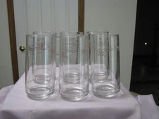 CORELLE COORDINATES ENGLISH BREAKFAST (6)  16 OZ  DRINKING GLASSES  "NEW"