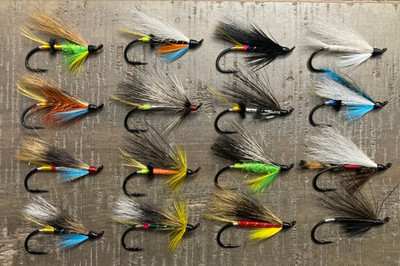 16 Piece Atlantic Salmon Fly Collection   Hand Tied Salmon Flies