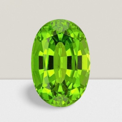 Peridot Oval Cut Gemstone 1.21 Cts - 8x6 mm Calibrated Loose Gem #