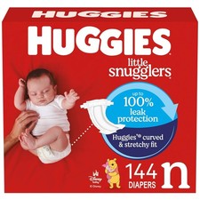 Little Snugglers Newborn Diapers - Gentle, Hypoallergenic  28 Fewer Blowouts