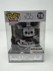 FUNKO POP! AMAZON EXCLUSIVE DISNEY 100 MICKEY IN STEAMBOAT CAR #19 NIB SEE DESC