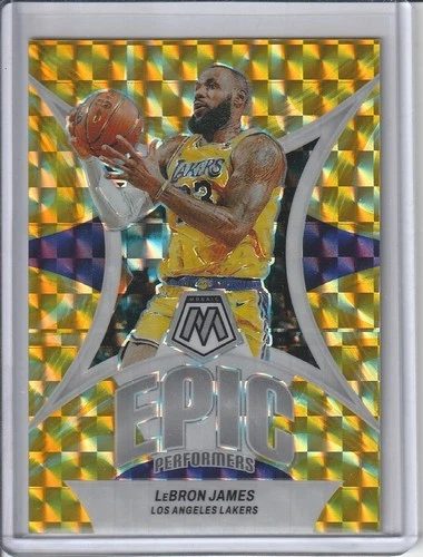 2023 Panini Mosaic Basketball Reactive Yellow LeBron James #2 PSA 10