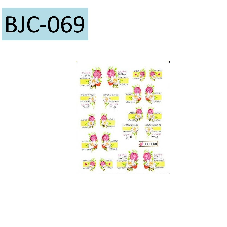 Women Girl Nail Art Sticker Water Transfer Stickers Flower Decal Tips Decoration