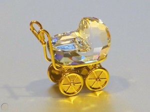 swarovski crystal baby carriage