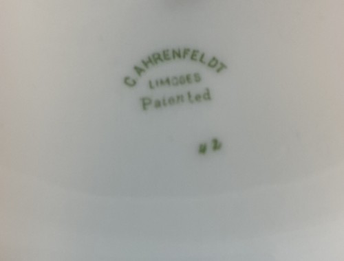 French Limoges C. Ahrenfelect Antique Vegetable Serving Bowl With Lid With Gold - Picture 8 of 12