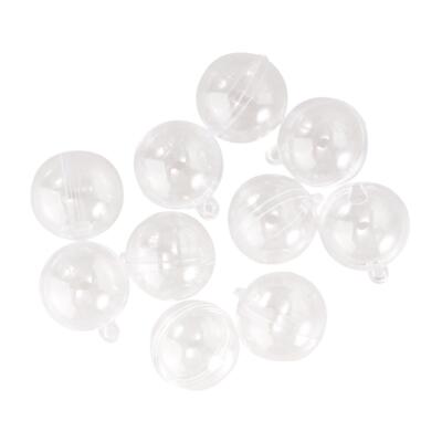 10pcs 3cm befüllbare Kugel Hohlkugel Geburtstagsdeko DIY Wandbehang