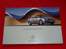 Mercedes A209 CLK-Class Cabriolets Brochure Brochure Depliant from 8/2003