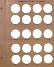 1 Dansco 7150-3 Page For  1905-O To 1911 Liberty Head (Barber) Half Dollar CoIns