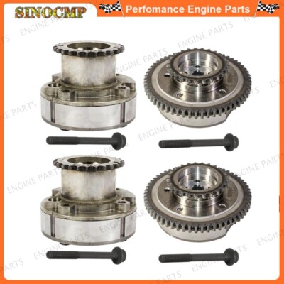 Intake & Exhaust Cam Adjuster VVT Gears w/ Bolts For Ford Lincoln Edge F-150 3.5