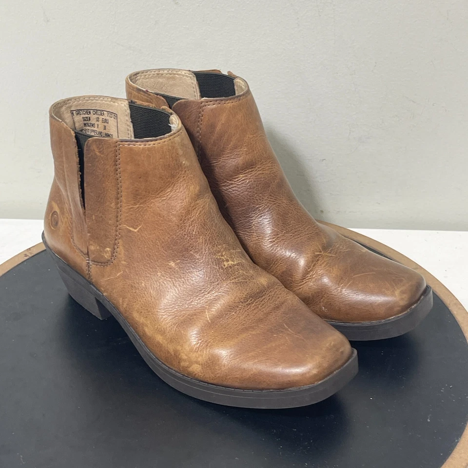 BOGS Gretchen Chelsea Botas Mujer 8 Marrón Cuero Impermeable Botines Foto 2 de 4