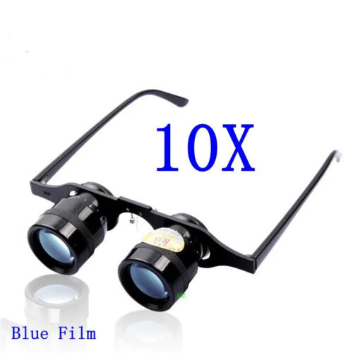 10X Magnifying Binocular 10*34mm Blue Film HD Telescope Magnifier Football - Foto 1 di 6