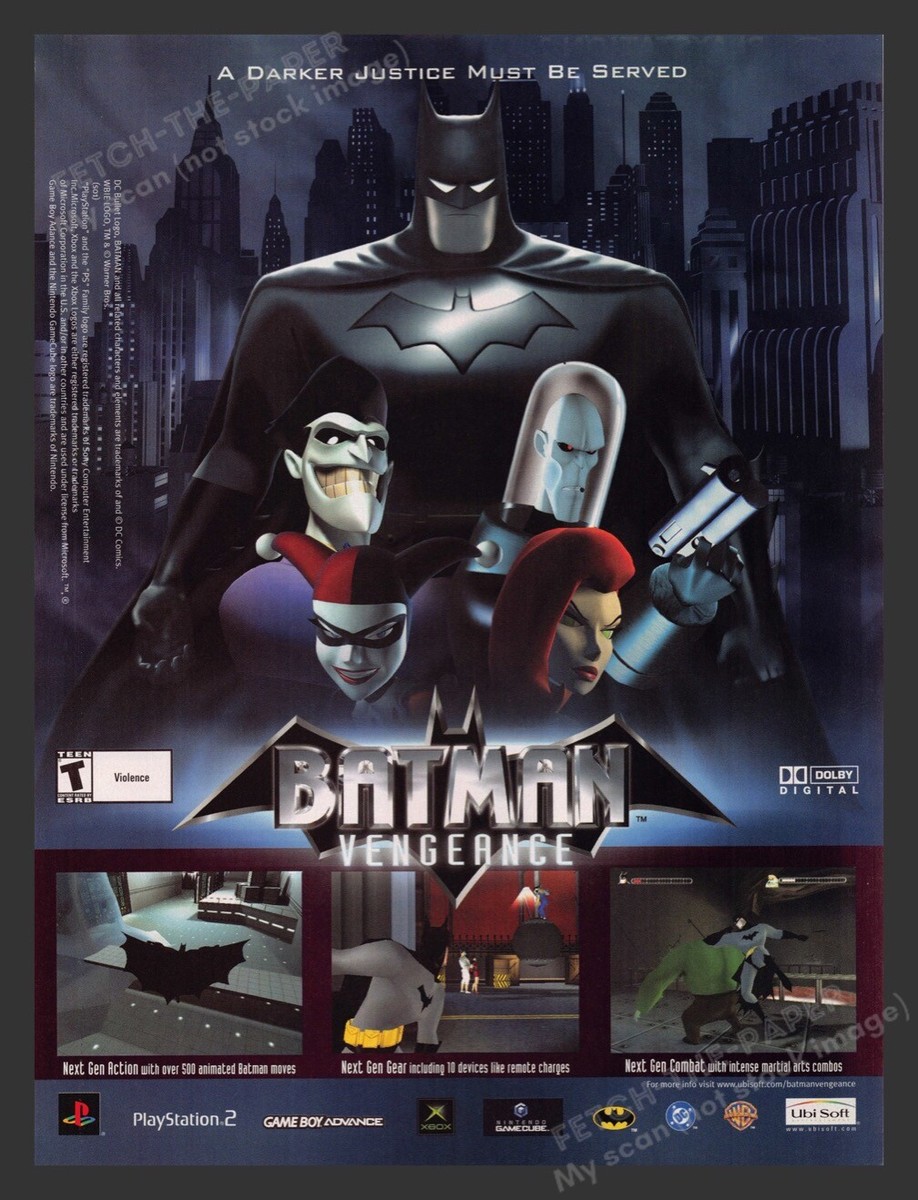 Batman Vengeance Darker Justice 2000s Video Game Print Batman Vengeance Darker Justice 2000s Video Game Print