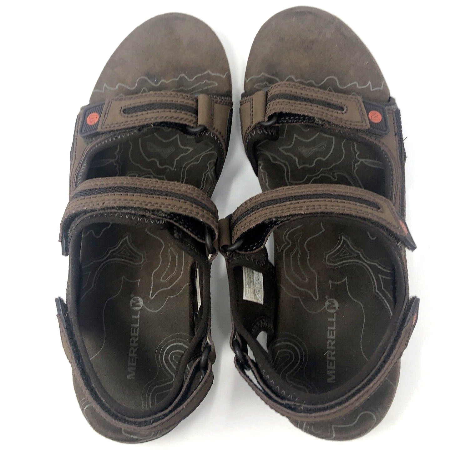 Men's MERRELL Sandspur Oak Sport Sandals Size 13 - Dark Brown Outdoor Hiking image 5