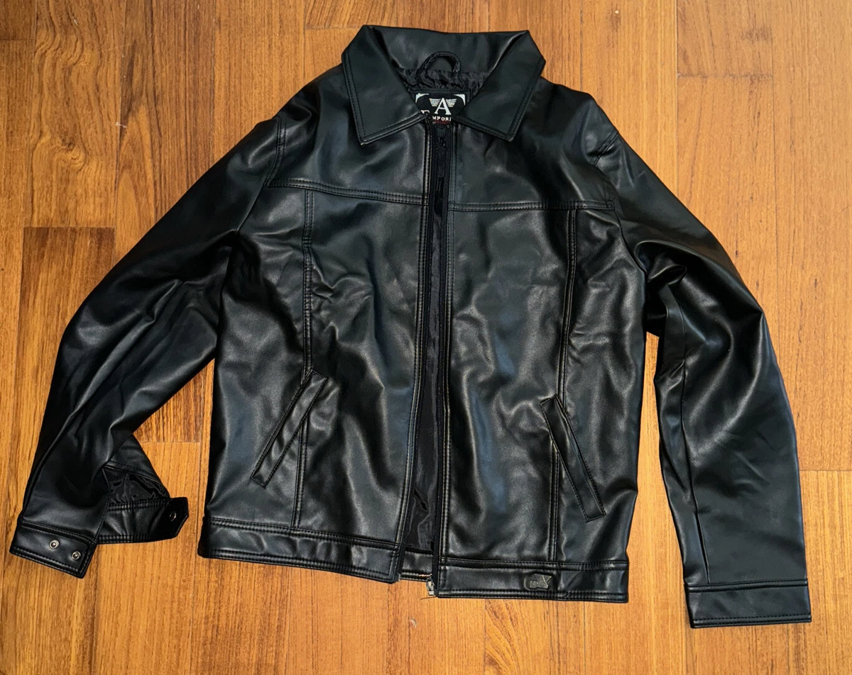 A emporio shop collezione leather jacket