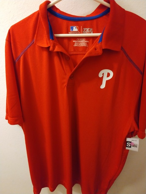 MLB Philadelphia Phillies Polo Shirt Size X-Large | eBay