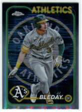 2024 Topps Chrome #190 JJ Bleday Lightboard Logo Refractor SSP Athletics