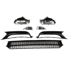 For Volkswagen VW Passat 2012-2015 Front Bumper Lower Grille & Fog Light Kit