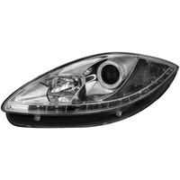2 X Scheinwerfer FüR Seat Leon 1P 05-09 LED Tagfahrlicht Optik Chrome