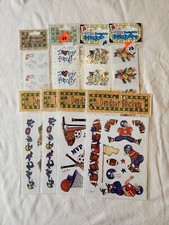 Vintage NOS Provo Craft Designer Stickers Scrap Book Lot 8 Sheets Sports Family