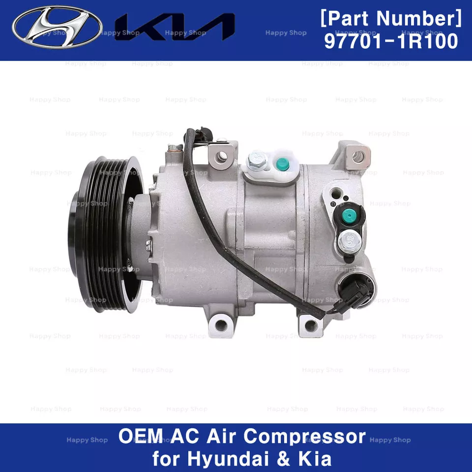 977011R100 OEM A/C compressor CA para Hyundai Accent 2012-2016 Kia Rio 2012-2015 - Imagem 2 de 4